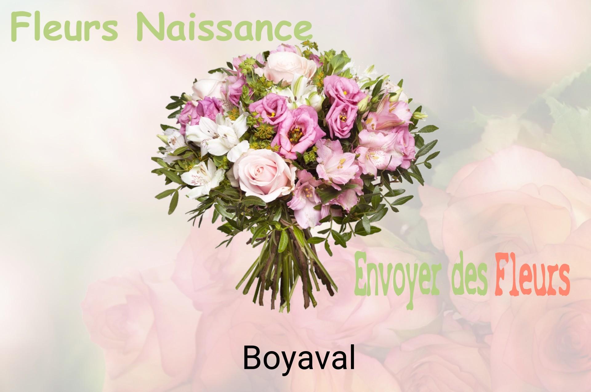 Bouquet de fleurs de naissance livré à Boyaval
